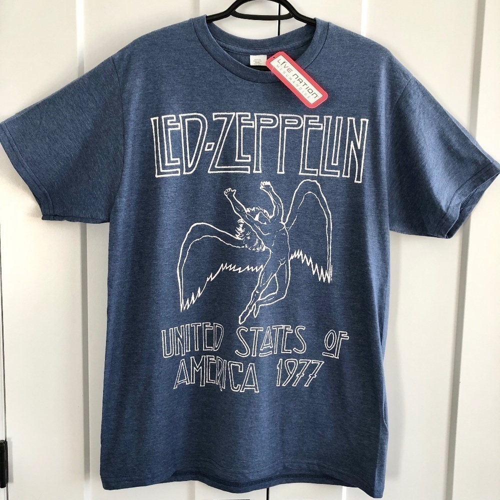 Led Zeppelin T Shirt, United States Of American, 1977, Graphic, Size‎ L, NWT